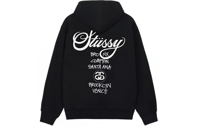 Stussy Stussy World Tour Hoodie - Black - view 1