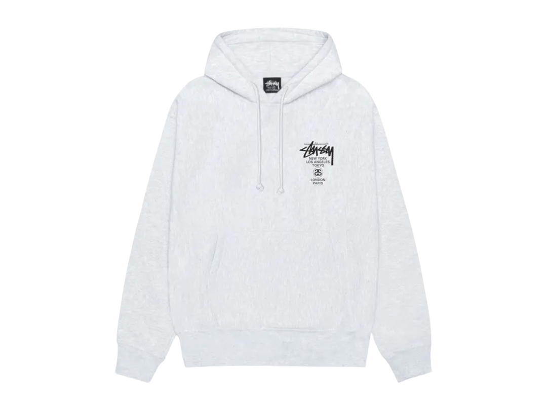 Stussy Stussy World Tour Hoodie Ash Heather