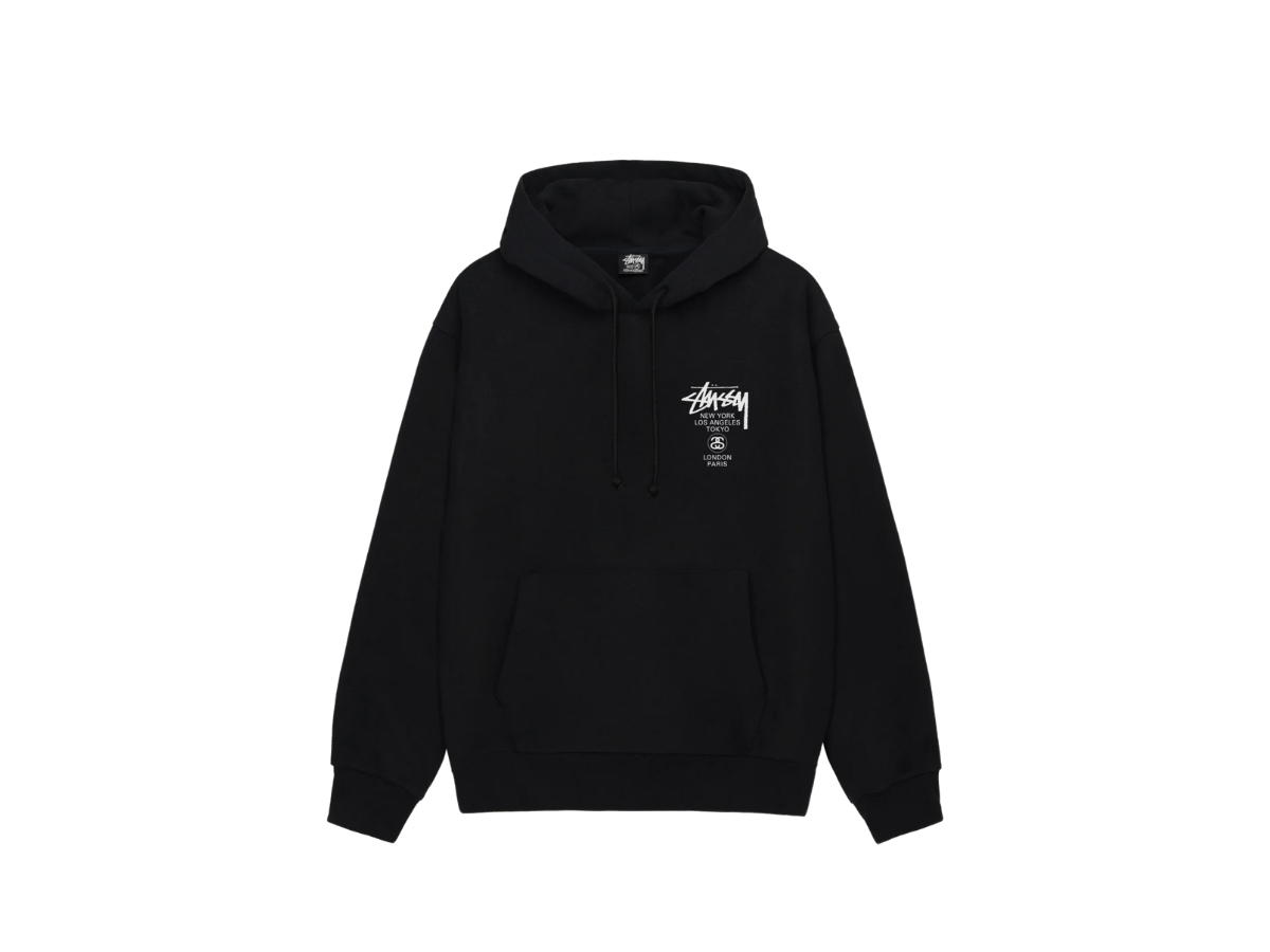 Stussy Stussy World Tour Hoodie Black