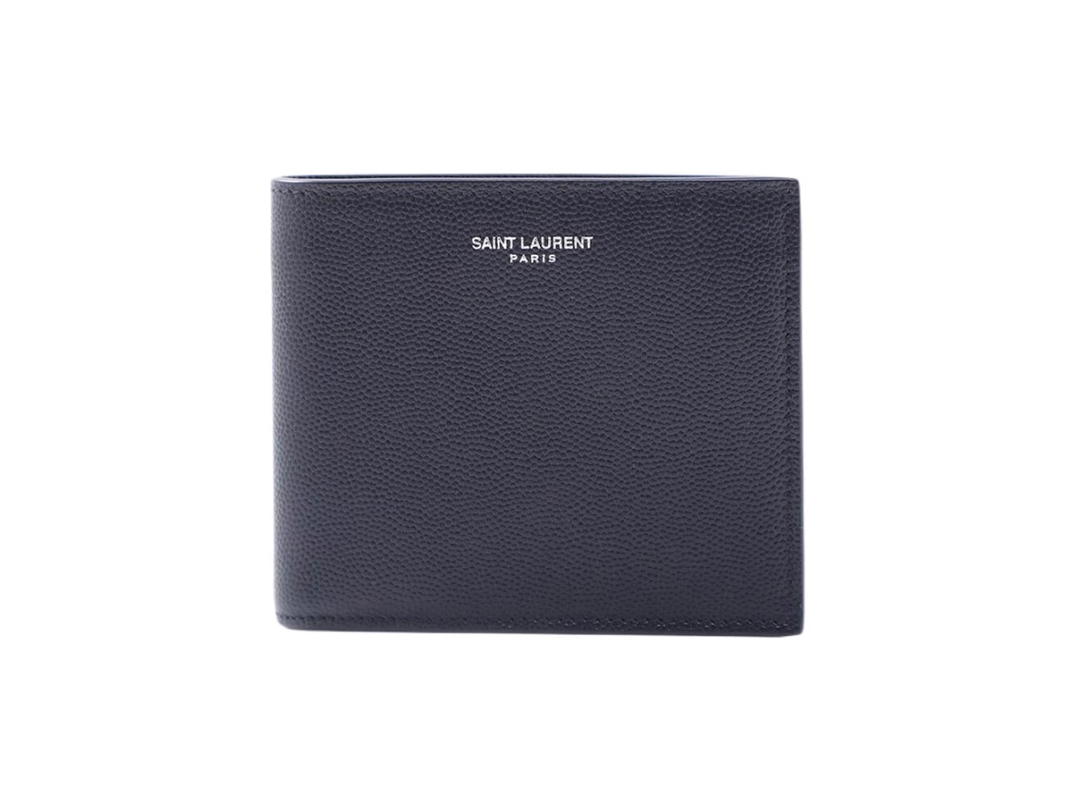 Saint Laurent Saint Laurent Calfskin Wallet Navy Blue