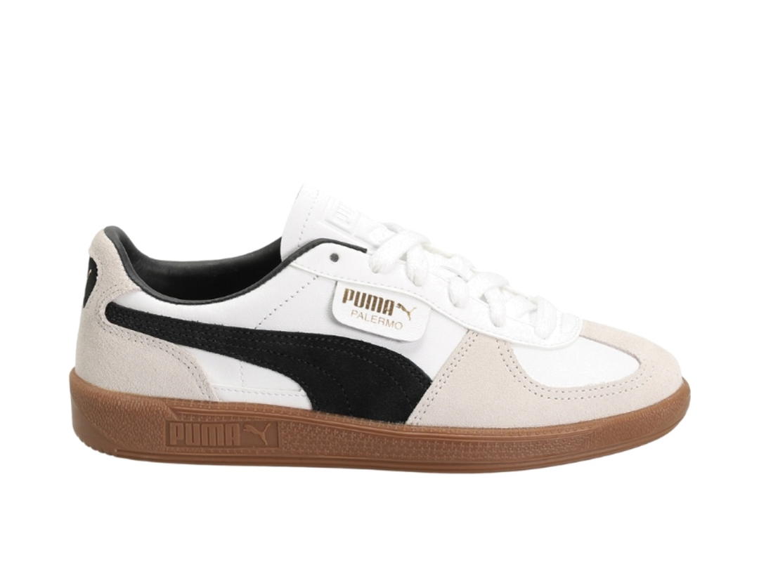 Puma Puma Palermo Leather Unisex Sneakers White-Vapor Gray-Gum