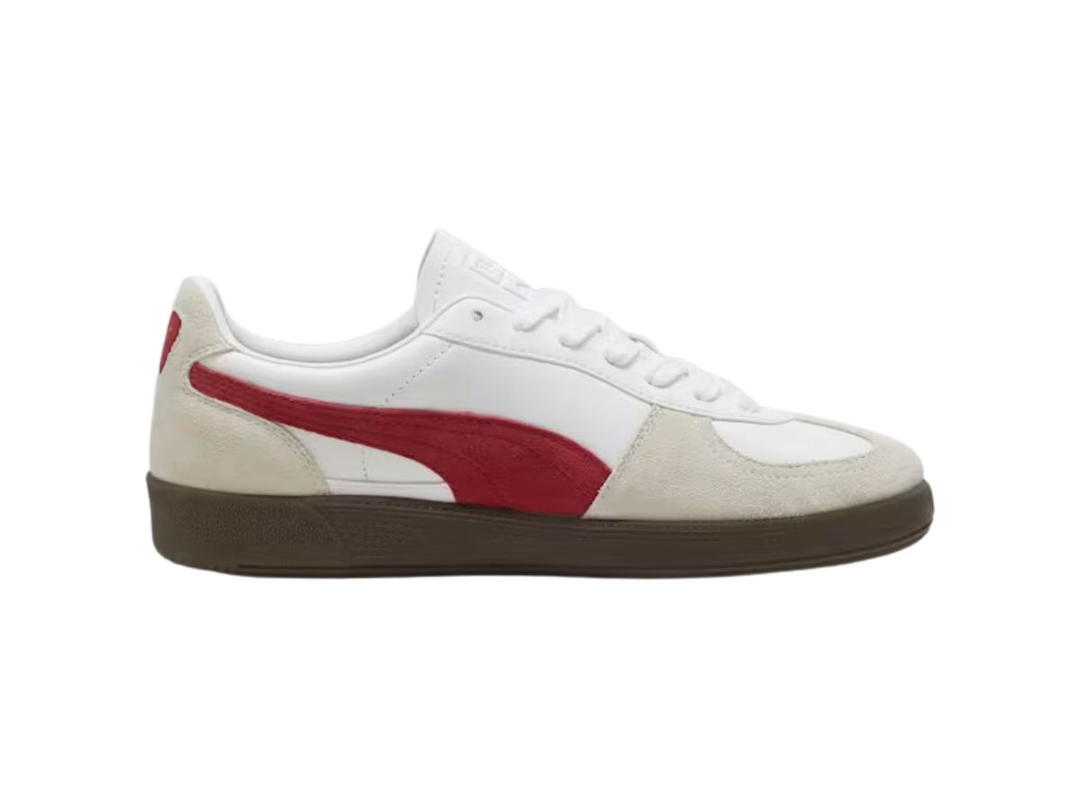 Puma Puma Palermo Lth White Vapor Gray Club Red