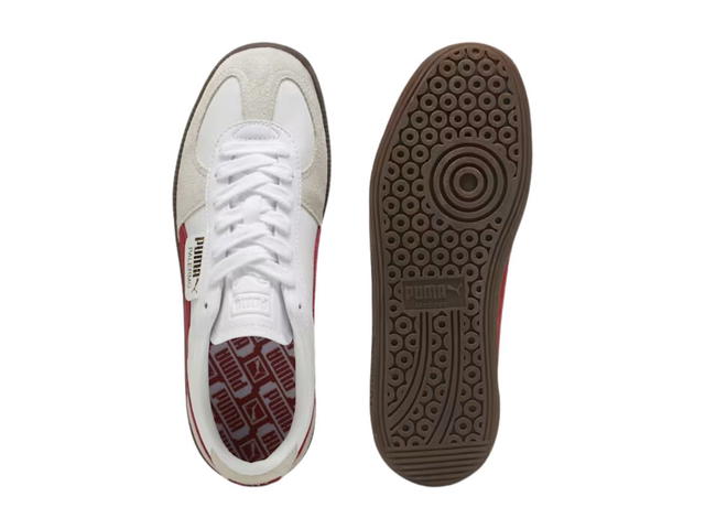 Puma Puma Palermo Lth White Vapor Gray Club Red - view 4