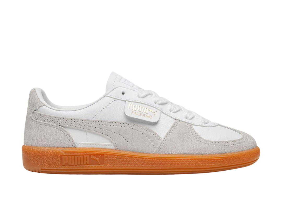Puma Puma Palermo Leather White Glacial Grey Gum
