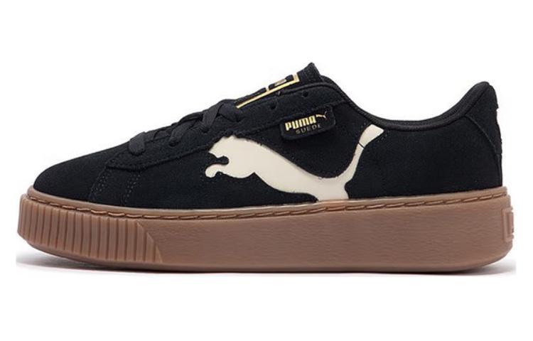 Puma Puma Suede Platform Cutout 'Black White Brown' Women's