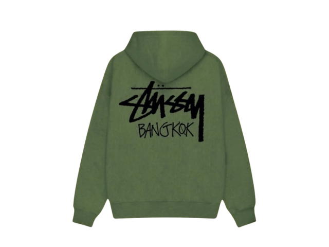 Stussy Stussy Stock Bangkok Zip Hood Olive - view 1