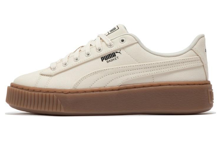 Puma Puma Basket Platform Canvas 'Beige' Women's