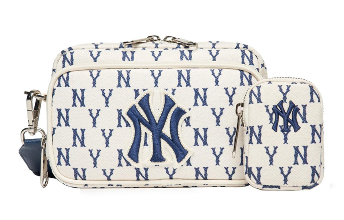 MLB MLB Mini NY Yankees Monogram Crossbody Bag Cream