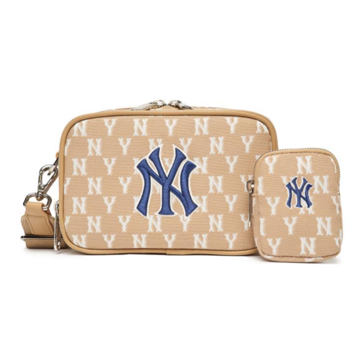 MLB MLB Monogram Collection Polyester Camera Bag Combo Bag Crossbody Bag Shoulder Bag Unisex Khaki