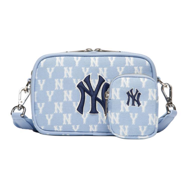 MLB MLB Monogram Collection Polyester Combo Bag Camera Bag Crossbody Bag Shoulder Bag Unisex Haze Blue White