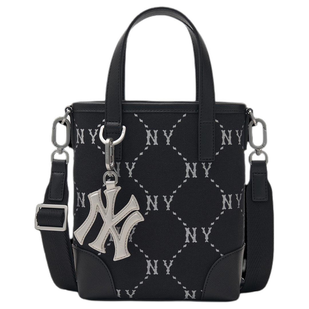 MLB MLB Artificial Leather Shoulder Bag Crossbody Bag Handbag Clutches Student Backpacks Unisex Black