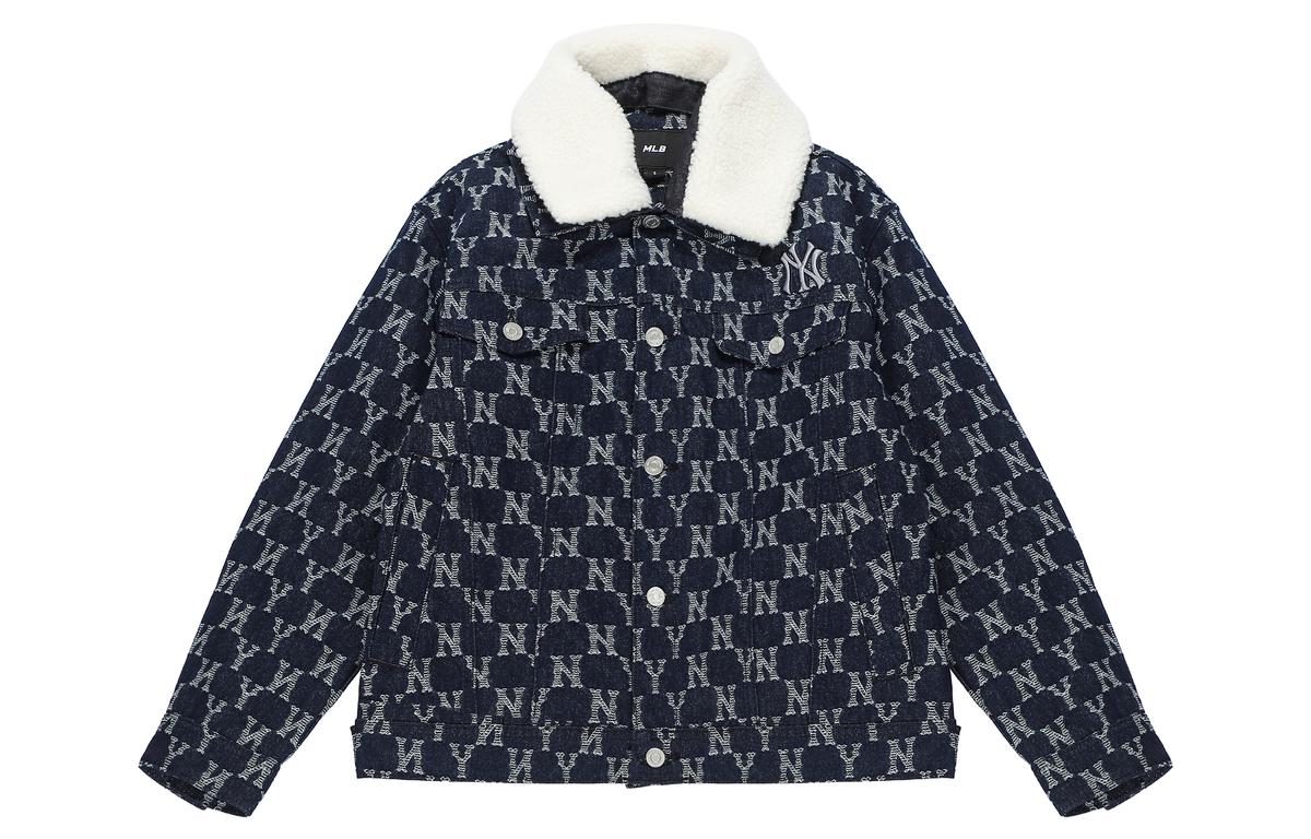 MLB MLB Old Flower Jackets Unisex Dark Marine Blue