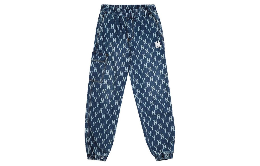 MLB MLB Old Flower Jeans Unisex Blue