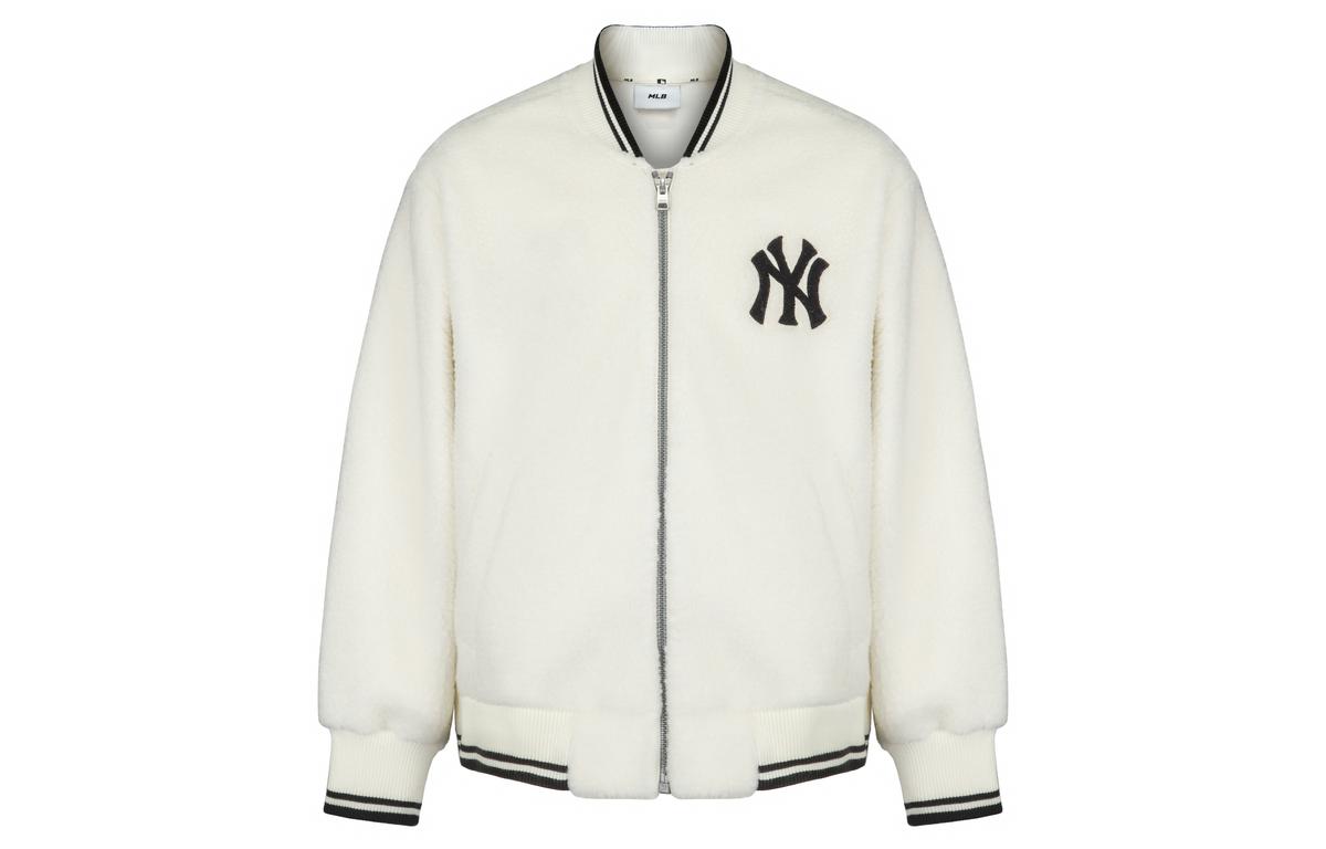 MLB MLB New York Yankees Velvet Jackets Unisex Ivory White