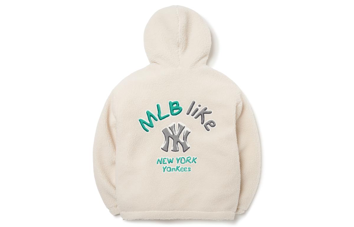 MLB MLB New York Yankees Velvet Jackets Unisex Milk White