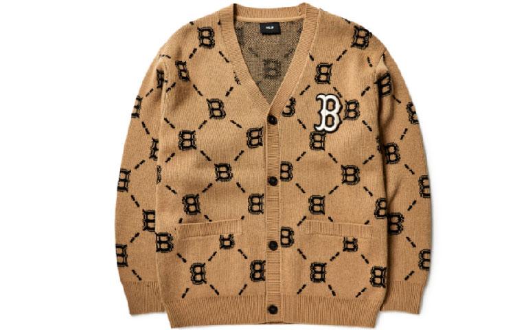 MLB MLB Old Flower Sweaters Unisex Camel