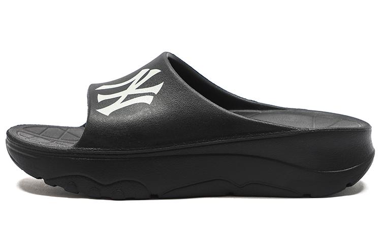 MLB MLB Slipper Rubber Sole Slip-Resistant Slide Slippers Unisex Black