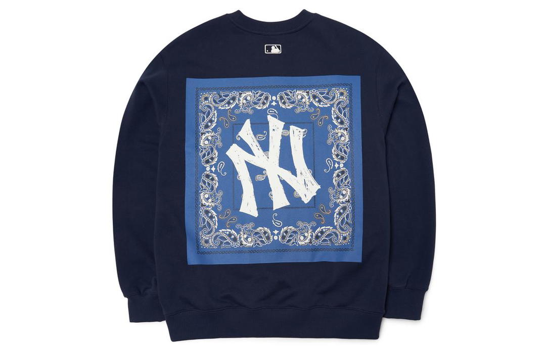MLB MLB Cashew Flower Sweatshirts Unisex Dark Marine Blue