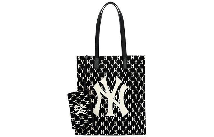 MLB MLB Monogram Collection Polyester Combo Bag Tote Bag Shopping Bag Shoulder Bags Handbags Regular Women's Black