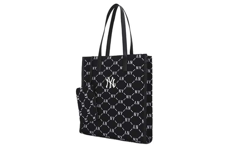 MLB MLB Monogram Collection Polyester Combo Bag Tote Bag Shopping Bag Shoulder Bag Handbag Regular Women's Black