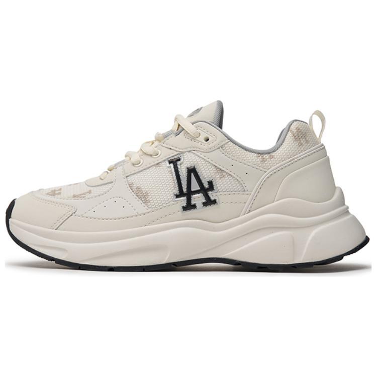 MLB MLB Fast Ball Classic Monogram 24SS Los Angeles Dodgers Slip Resistant Low Top Casual Shoes Unisex Milk White