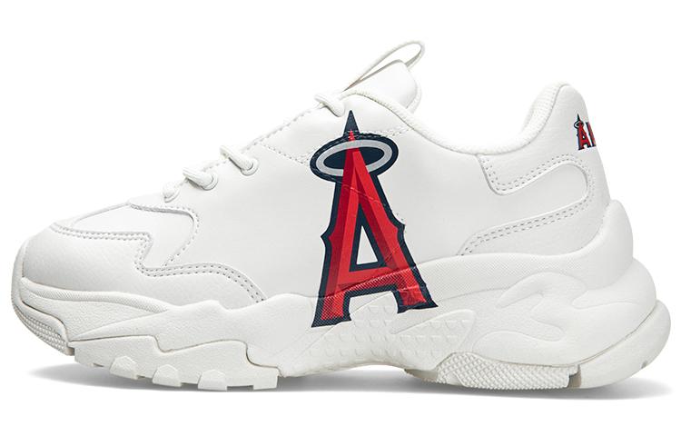 MLB MLB Big Ball Chunky A Anti Slip Wear Resistant Low Top Chunky Sneakers Unisex White Red