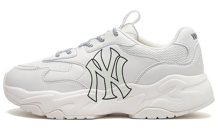 MLB MLB Big Ball Chunky Wear Resistant Lightweight Height Increasing Low Top Chunky Sneakers Unisex Ivory