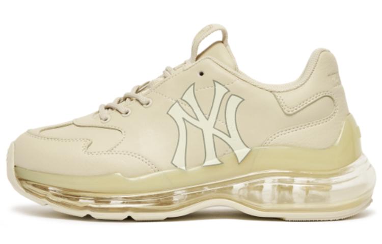 MLB MLB Big Ball Chunky Anti Slip And Wear Resistant Lightweight Low Top Chunky Sneakers Unisex Beige