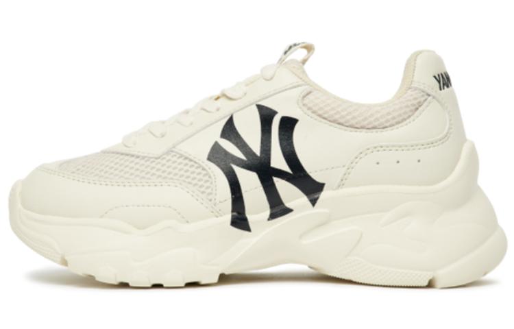 MLB MLB Big Ball Chunky Mesh Cushioning Anti Slip Wear Resistant Breathability Low Top Chunky Sneakers Unisex White