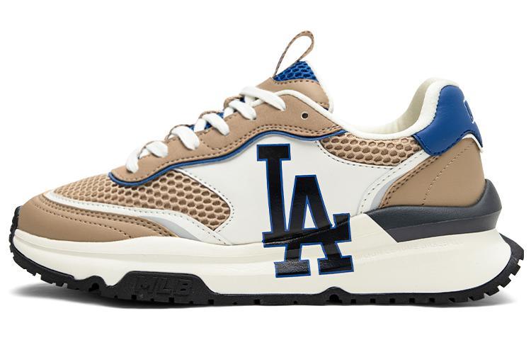 MLB MLB Chunky Runner Anti Slip Wear Resistant Low Top Chunky Sneakers Unisex Khaki White
