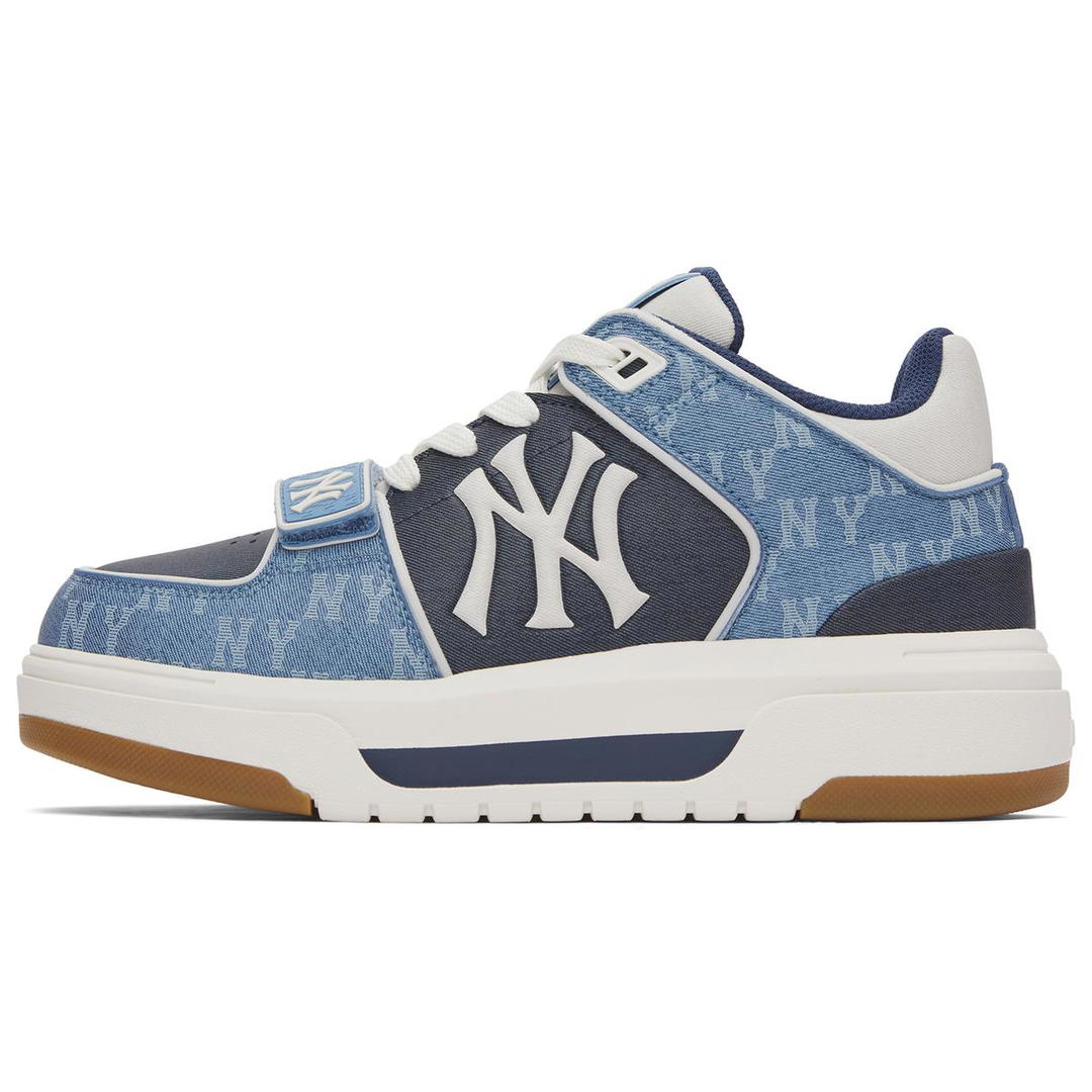 MLB MLB Chunky Liner Anti Slip Wear Resistant Mid Top Casual Shoes Unisex Blue