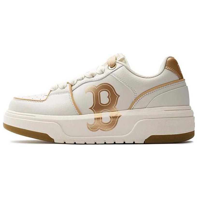 MLB MLB Chunky Liner Cushioning Breathable Low Top Skateboard Shoes Unisex Gold