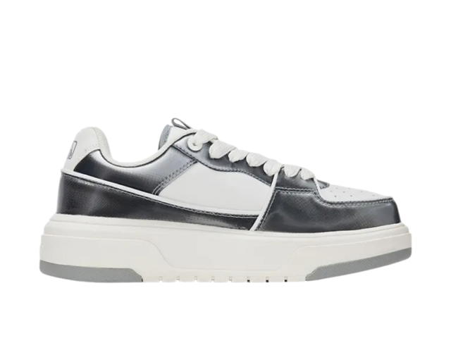 MLB MLB Chunky Liner Skateboard Shoes Unisex Low Top Gray White - view 2