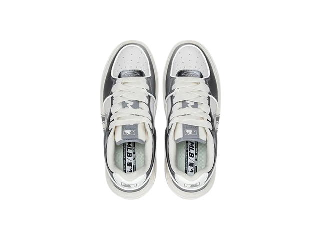 MLB MLB Chunky Liner Skateboard Shoes Unisex Low Top Gray White - view 3