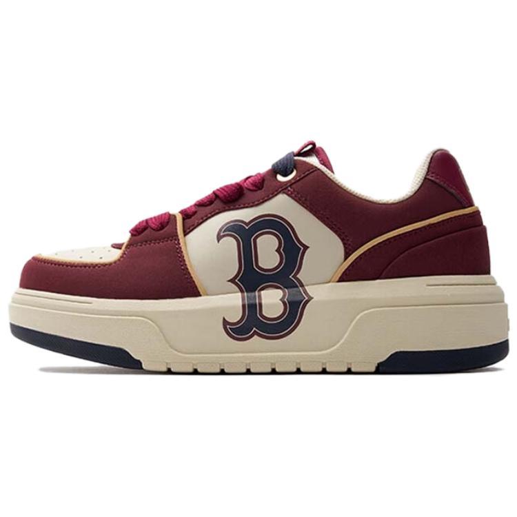MLB MLB Chunky Liner Anti Slip Wear Resistant Low Top Skateboard Shoes Unisex Burgundy