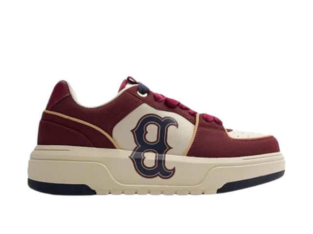 MLB MLB Chunky Liner Anti Slip Wear Resistant Low Top Skateboard Shoes Unisex Burgundy - view 2