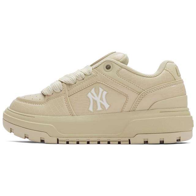 MLB MLB Chunky Liner Anti Slip Wear Resistant Low Top Skateboard Shoes Unisex Beige Yellow - view 1