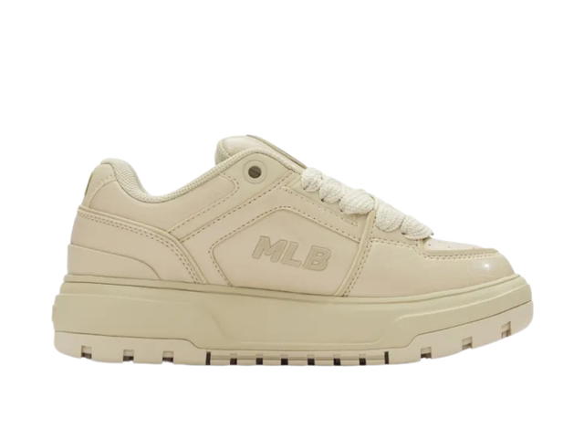 MLB MLB Chunky Liner Anti Slip Wear Resistant Low Top Skateboard Shoes Unisex Beige Yellow - view 2