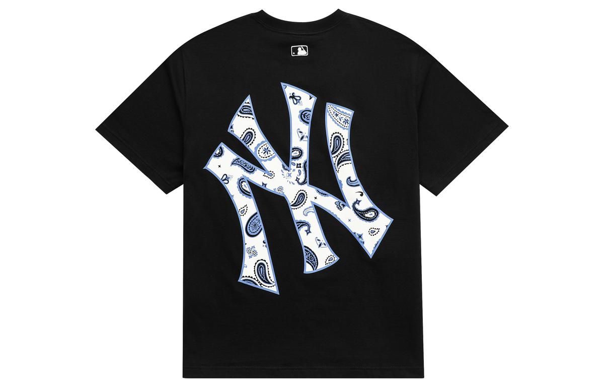 MLB MLB New York Yankees Drop Shoulder Sleeve T Shirt Unisex Black