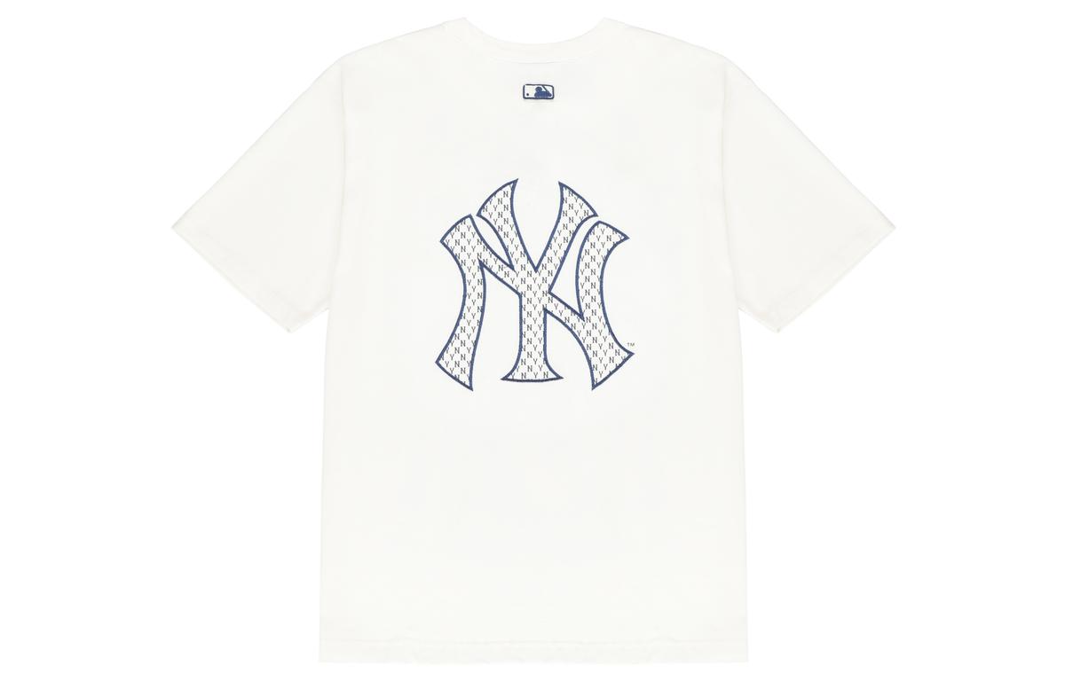 MLB MLB Old Flower T Shirts Unisex Milk White