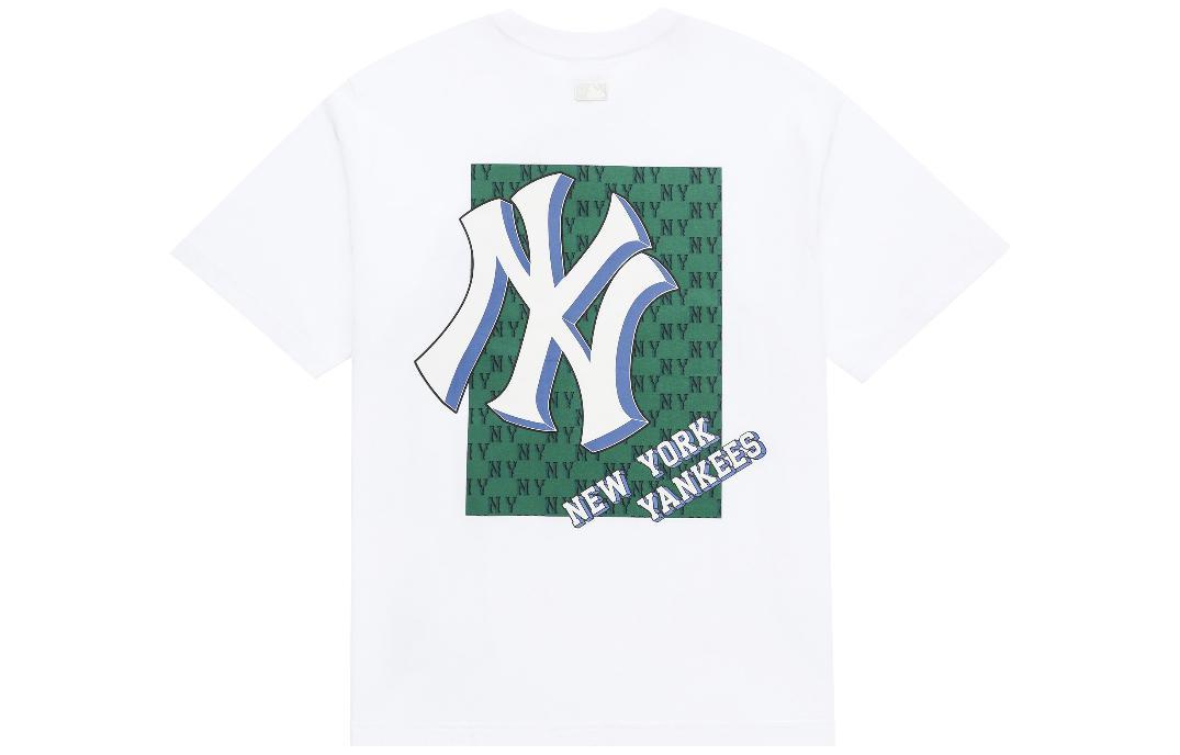 MLB MLB New York Yankees Drop Shoulder Sleeve T Shirt Unisex White