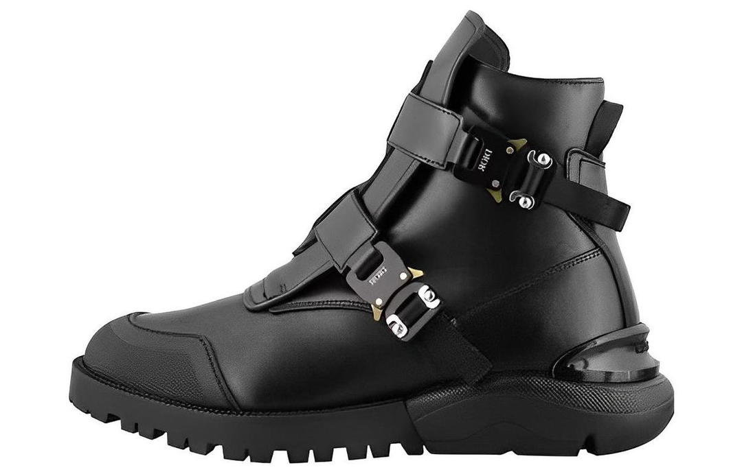 Dior Dior Buckle Military Combat Boot Black