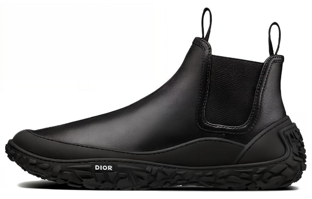 Dior Dior B28 Ankle Length Chelsea Boots Men's Black