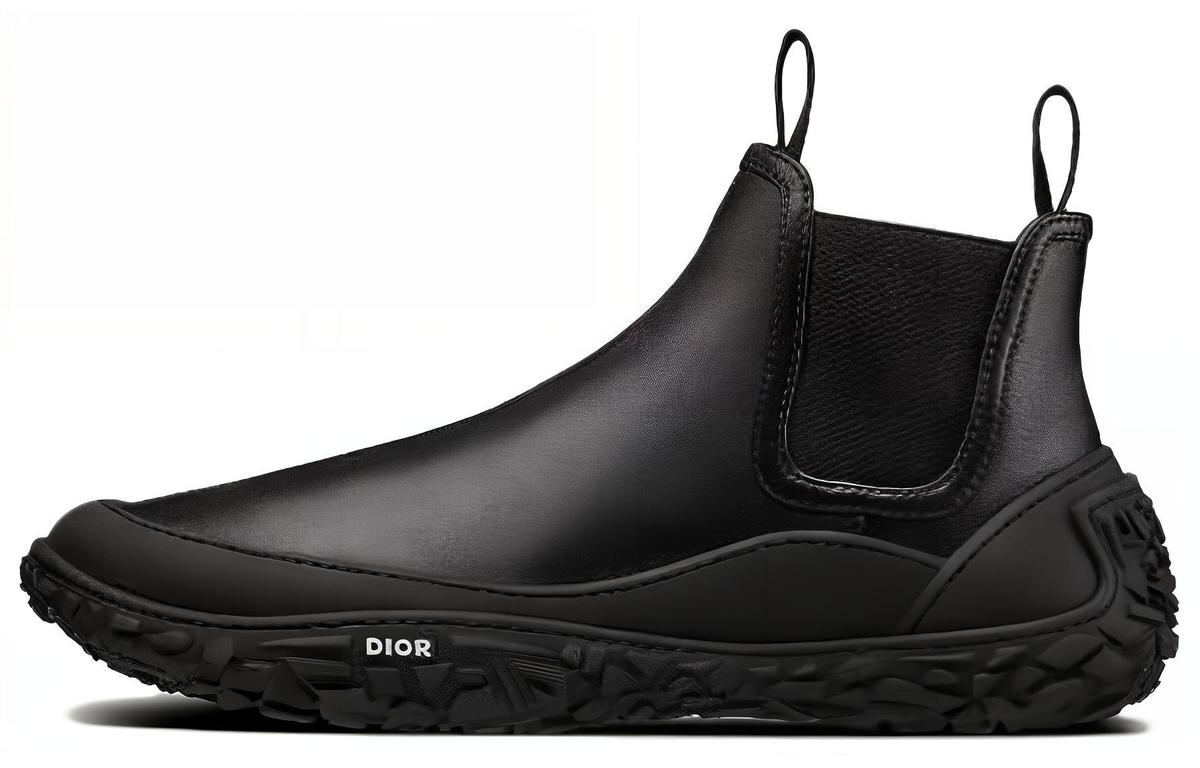 Dior Dior B28 Ankle Length Chelsea Boots Men's Black
