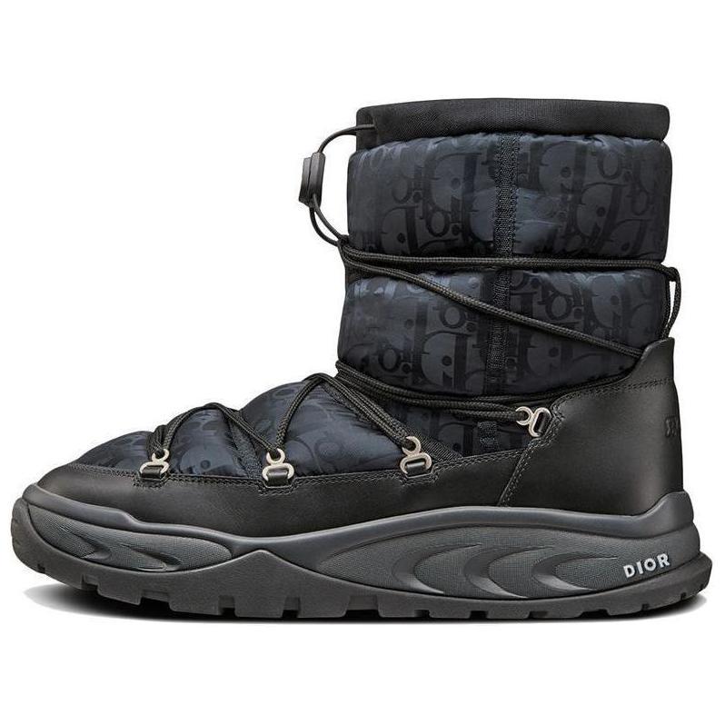 Dior Dior Snow Ankle Boot Black Oblique Nylon