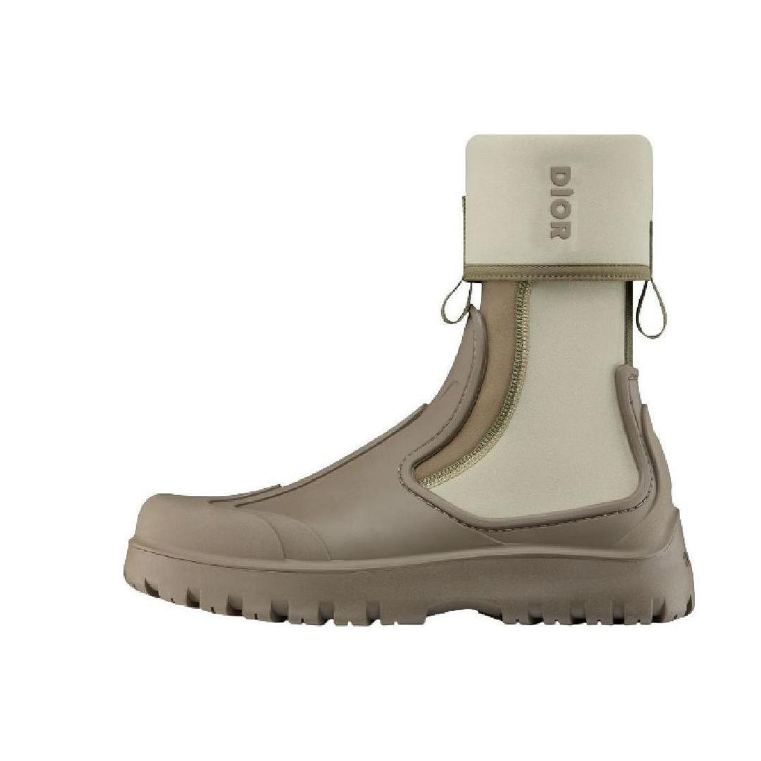 Dior Dior Garden Ankle Boot Khaki Rubber