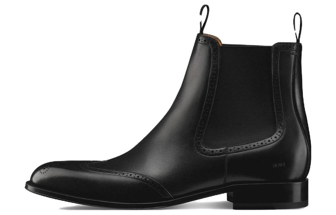 Dior Dior Timeless Short Chelsea Boots Men's Black