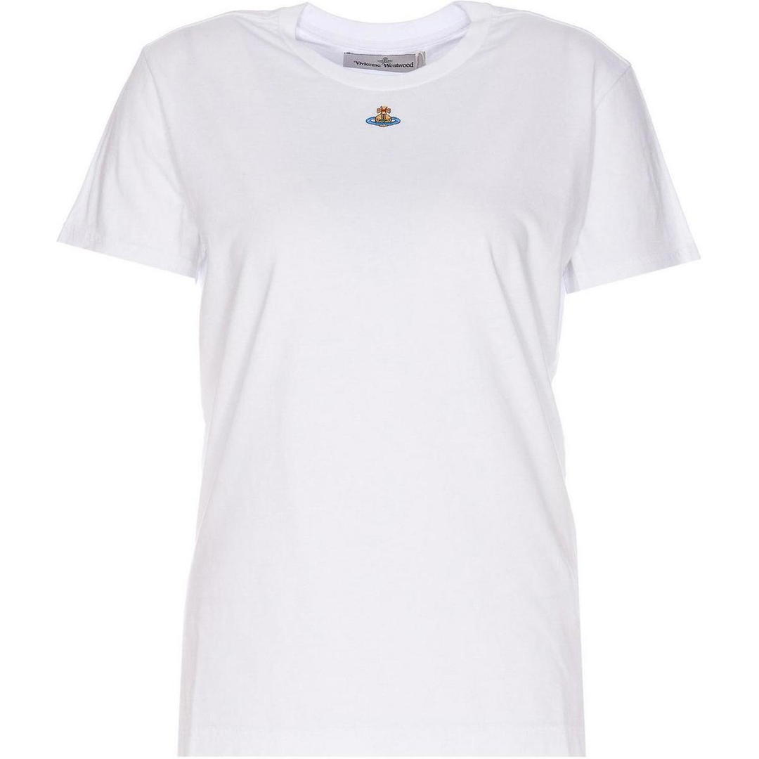 Vivienne Westwood Vivienne Westwood Orb Logo embroidery Cotton T shirt