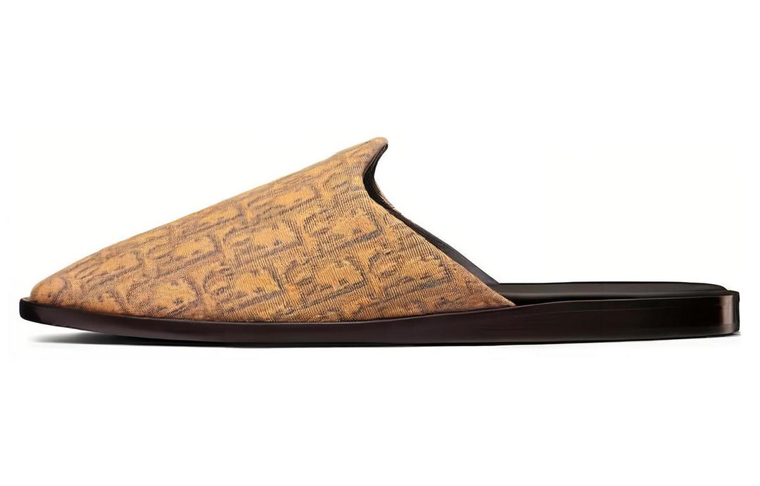 Dior Dior InDIOR Mule Gold Tone Dior Oblique Jacquard