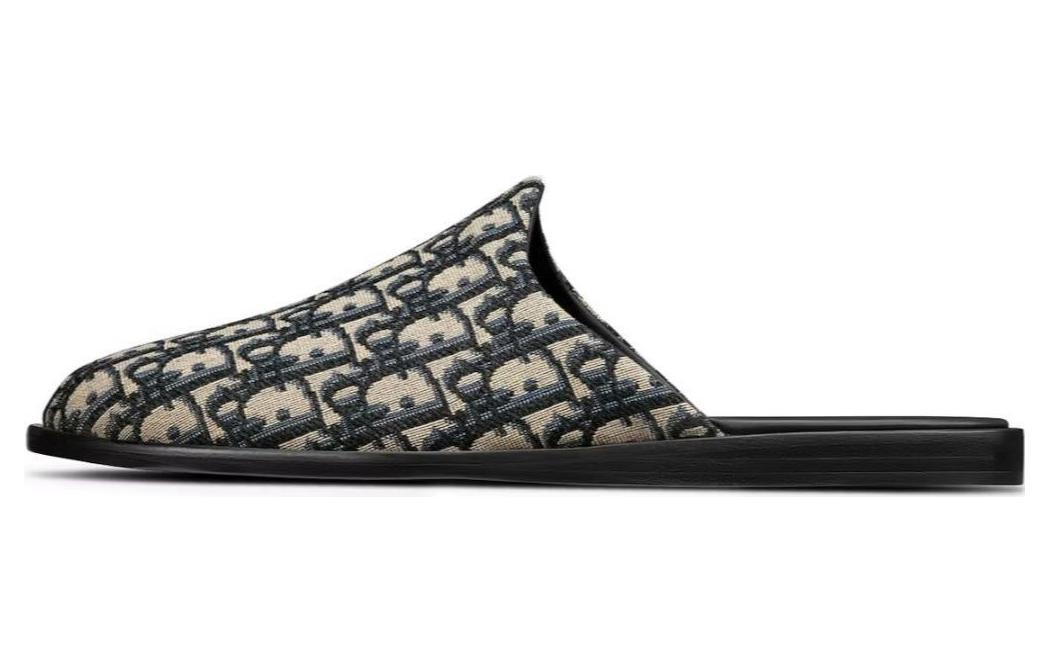 Dior Dior InDIOR Mule Beige Black Dior Oblique Jacquard